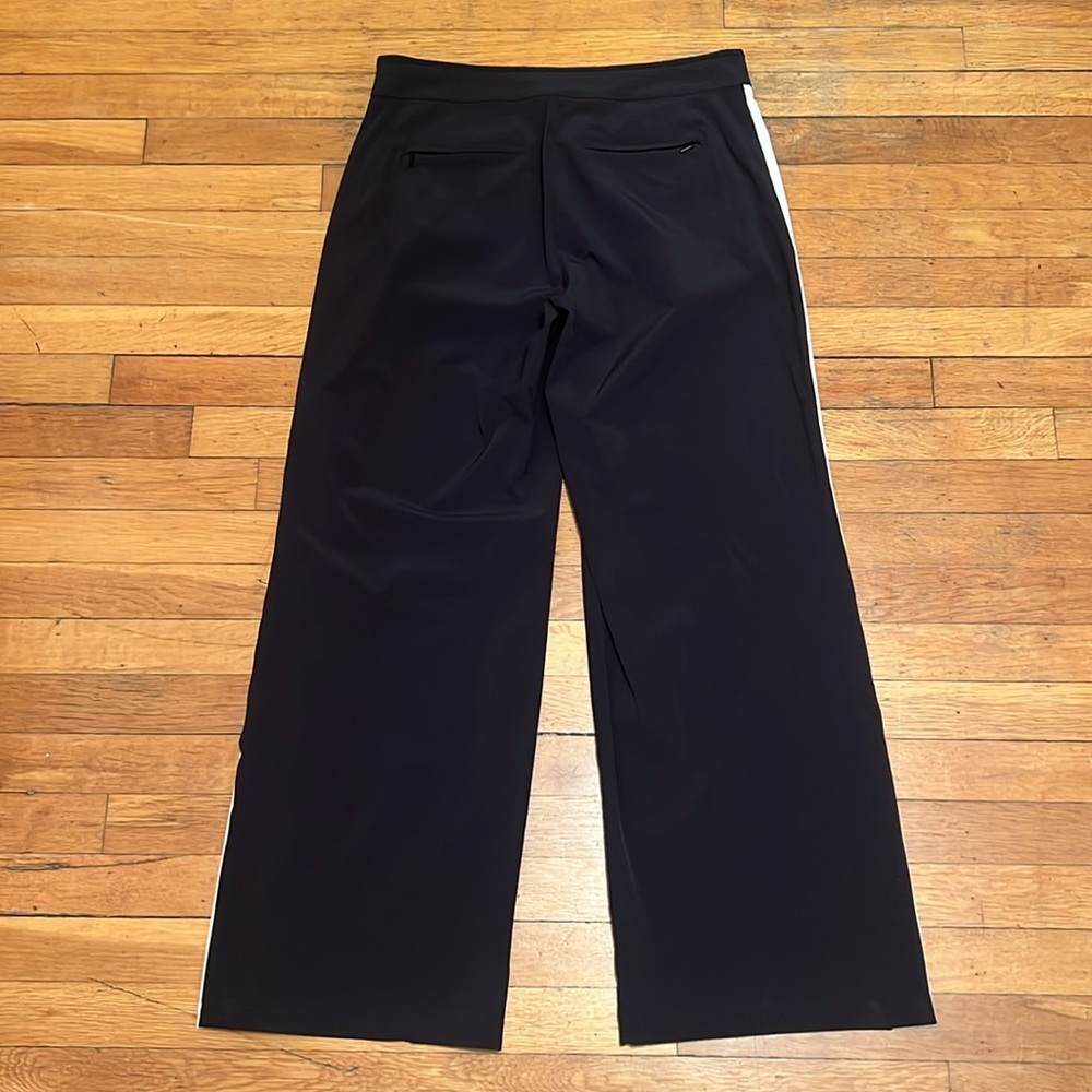 Athleta Luxe Gramercy Track Trousers in Black & White, size 10 - Picture 14 of 15